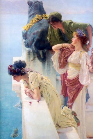 A Coign of Vantage By Lawrence Alma Tadema Wall Art Painting Prints Poster Canvas Picture Hanging Photo Gift Idea Home Decor
