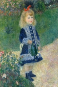 A Girl with a Watering Can By Pierre Auguste Renoir Wall Art Painting Prints Poster Canvas Picture Hanging Photo Gift Idea Home Decor