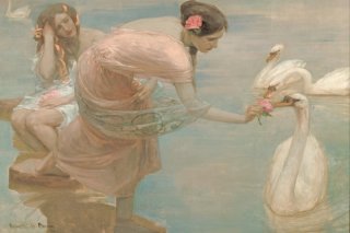 A Summer Morning By Rupert Bunny Wall Art Painting Prints Poster Canvas Picture Hanging Photo Gift Idea Home Decor