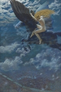 A Valkyrie By Edward Robert Hughes Wall Art Painting Prints Poster Canvas Picture Hanging Photo Gift Idea Home Decor