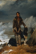 A Woman from the Land of Eskimos By Leon Cogniet Wall Art Painting Prints Poster Canvas Picture Hanging Photo Gift Idea Home Decor