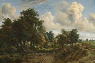 A Wooded Landscape By Meindert Hobbema Wall Art Painting Prints Poster Canvas Picture Hanging Photo Gift Idea Home Decor