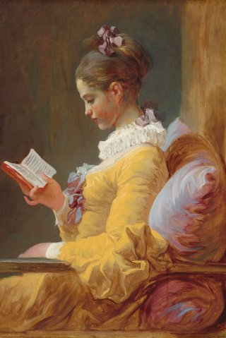 A Young Girl Reading By Jean Honore Fragonard Wall Art Painting Prints Poster Canvas Picture Hanging Photo Gift Idea Home Decor
