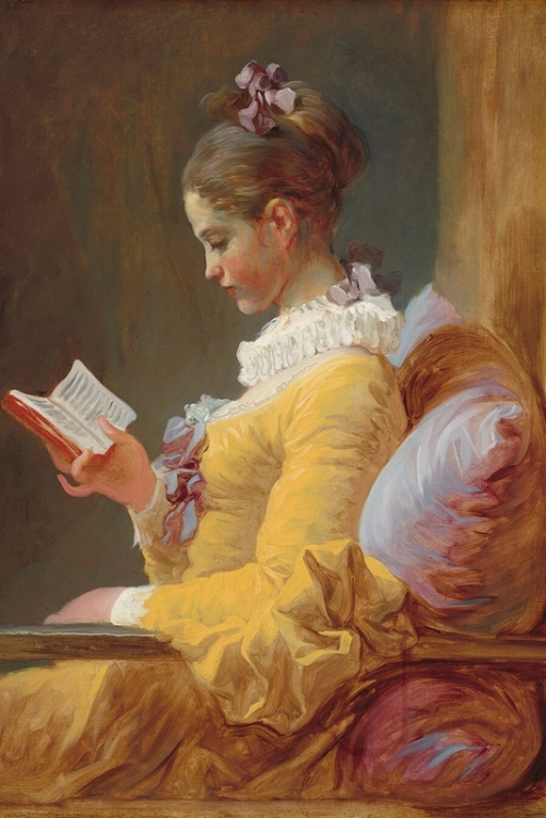 A Young Girl Reading By Jean Honore Fragonard Wall Art Painting Prints Poster Canvas Picture Hanging Photo Gift Idea Home Decor