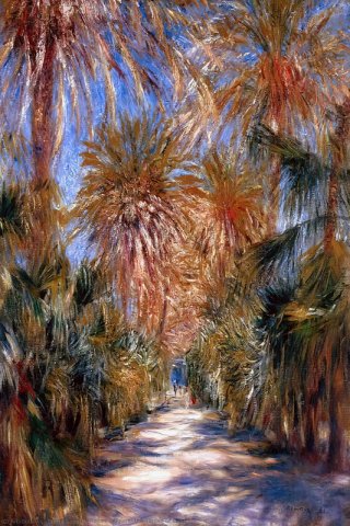 Algiers the Garden of Essai The Jardin d Essai Algiers By Pierre Auguste Renoir