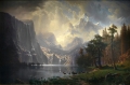 Among the Sierra Nevada California By Albert Bierstadt Wall Art Painting Prints Poster Canvas Picture Hanging Photo Gift Idea Home Decor
