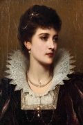 Amy Robsart By Thomas Francis Dicksee Wall Art Painting Prints Poster Canvas Picture Hanging Photo Gift Idea Home Decor