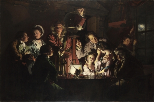 An Experiment on a Bird in the Air Pump By Joseph Wright of Derby Wall Art Painting Prints Poster Canvas Picture Hanging Photo Gift Idea Home Decor
