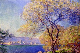 Antibes Seen from La Salis Antibes Seen from the Salis Gardens By Claude Monet Wall Art Painting Prints Poster Canvas Picture Hanging Photo Gift Idea Home Decor