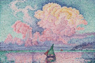 Antibes The Pink Cloud By Paul Signac Wall Art Painting Prints Poster Canvas Picture Hanging Photo Gift Idea Home Decor