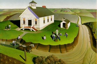 Arbor Day By Grant Wood Wall Art Painting Prints Poster Canvas Picture Hanging Photo Gift Idea Home Decor