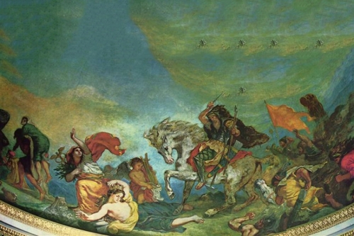 Attila and his Hordes Overrun Italy and the Arts By Eugene Delacroix Wall Art Painting Prints Poster Canvas Picture Hanging Photo Gift Idea Home Decor