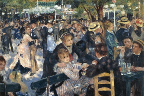 Bal du moulin de la Galette By Pierre Auguste Renoir Wall Art Painting Prints Poster Canvas Picture Hanging Photo Gift Idea Home Decor