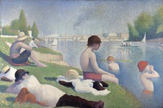 Bathers at Asnieres By Georges Seurat Wall Art Painting Prints Poster Canvas Picture Hanging Photo Gift Idea Home Decor