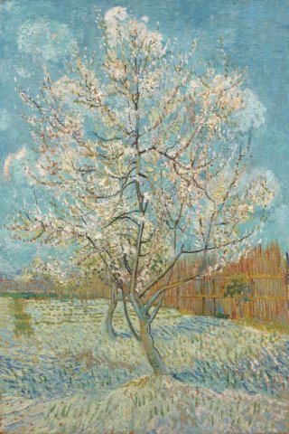 Blossoming Peach Tree The Pink Peach Tree By Vincent van Gogh Wall Art Painting Prints Poster Canvas Picture Hanging Photo Gift Idea Home Decor