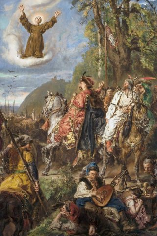 Bohdan Khmelnytsky with Tugai Bey By Jan Matejko Wall Art Painting Prints Poster Canvas Picture Hanging Photo Gift Idea Home Decor