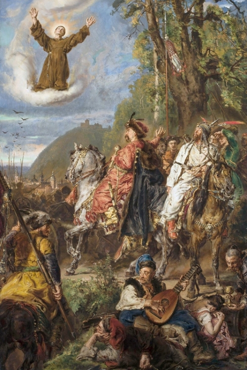 Bohdan Khmelnytsky with Tugai Bey By Jan Matejko Wall Art Painting Prints Poster Canvas Picture Hanging Photo Gift Idea Home Decor