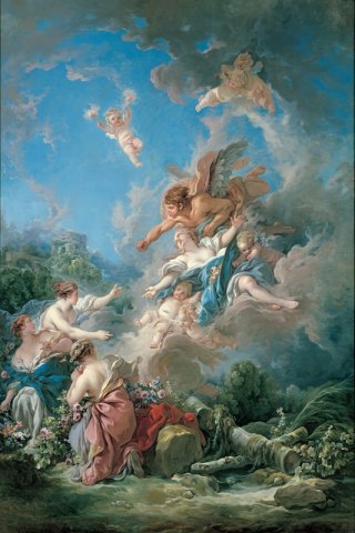 Boreas Abducting Oreithyia By Francois Boucher Wall Art Painting Prints Poster Canvas Picture Hanging Photo Gift Idea Home Decor