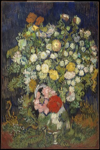 Bouquet of Flowers in a Vase By Vincent van Gogh Wall Art Painting Prints Poster Canvas Picture Hanging Photo Gift Idea Home Decor