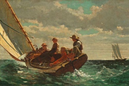 Breezing Up A Fair Wind By Winslow Homer Wall Art Painting Prints Poster Canvas Picture Hanging Photo Gift Idea Home Decor