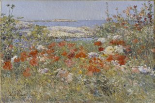 Celia Thaxter s Garden Isles of Shoals Maine By Childe Hassam Wall Art Painting Prints Poster Canvas Picture Hanging Photo Gift Idea Home Decor