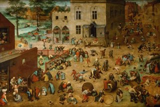 Children s Games By Pieter Bruegel the Elder Wall Art Painting Prints Poster Canvas Picture Hanging Photo Gift Idea Home Decor
