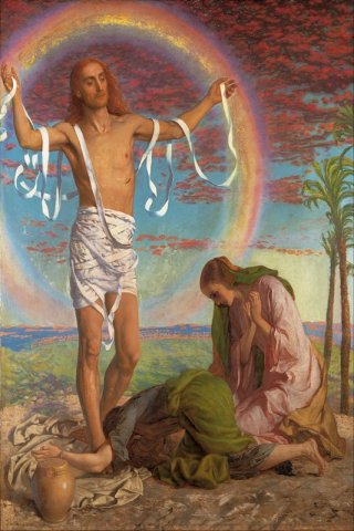 Christ and the Two Marys By William Holman Hunt Wall Art Painting Prints Poster Canvas Picture Hanging Photo Gift Idea Home Decor
