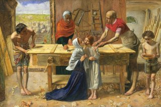 Christ in the House of His Parents By John Everett Millais Wall Art Painting Prints Poster Canvas Picture Hanging Photo Gift Idea Home Decor