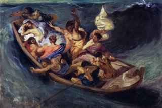 Christ on the Sea of Galilee By Eugene Delacroix Wall Art Painting Prints Poster Canvas Picture Hanging Photo Gift Idea Home Decor