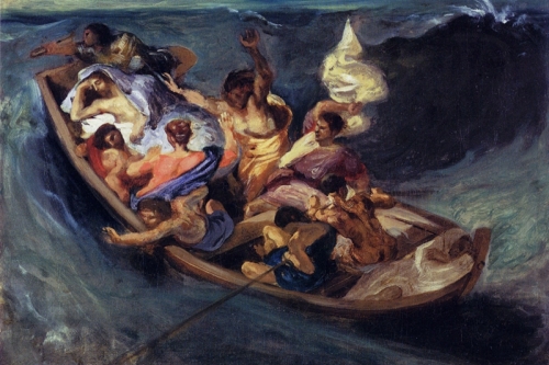 Christ on the Sea of Galilee By Eugene Delacroix Wall Art Painting Prints Poster Canvas Picture Hanging Photo Gift Idea Home Decor
