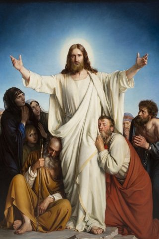 Christ the Consoler By Carl Heinrich Bloch Wall Art Painting Prints Poster Canvas Picture Hanging Photo Gift Idea Home Decor