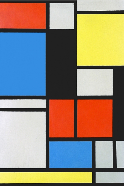 Composition with Red, Blue and Yellow Composition II in Red, Blue, and Yellow By Piet Mondrian