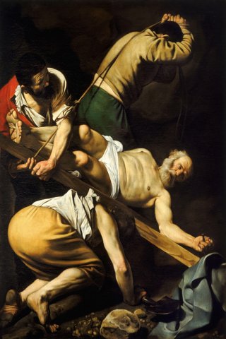 Crucifixion of Saint Peter By Caravaggio Wall Art Painting Prints Poster Canvas Picture Hanging Photo Gift Idea Home Decor