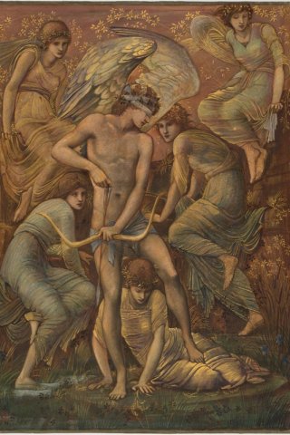Cupid s Hunting Fields by Edward Burne Jones Wall Art Painting Prints Poster Canvas Picture Hanging Photo Gift Idea Home Decor