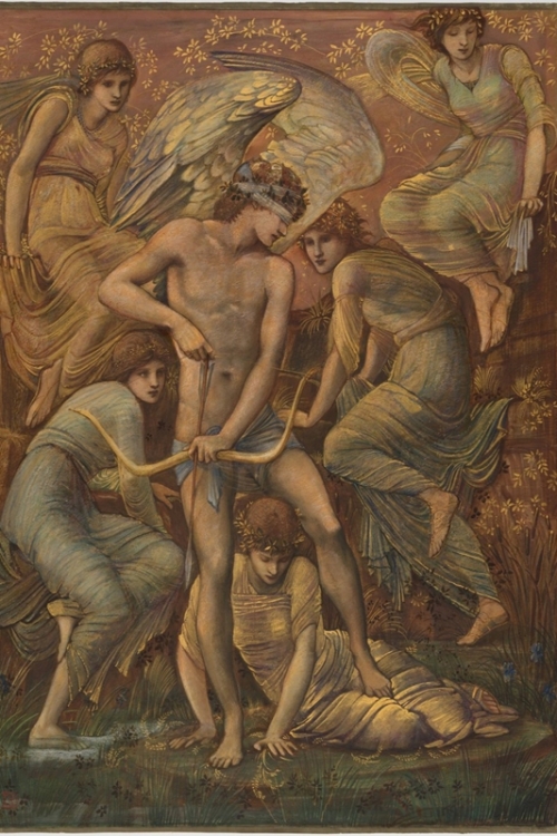 Cupid s Hunting Fields by Edward Burne Jones Wall Art Painting Prints Poster Canvas Picture Hanging Photo Gift Idea Home Decor