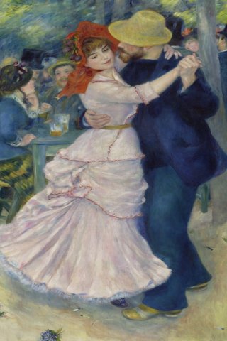 Dance at Bougival By Pierre Auguste Renoir Wall Art Painting Prints Poster Canvas Picture Hanging Photo Gift Idea Home Decor