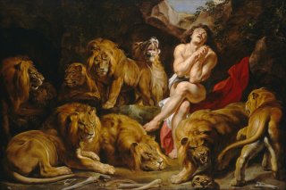 Daniel in the Lions Den By Peter Paul Rubens Wall Art Painting Prints Poster Canvas Picture Hanging Photo Gift Idea Home Decor