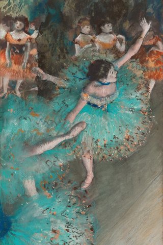 Danseuses basculant The Green Dancer By Edgar Degas Wall Art Painting Prints Poster Canvas Picture Hanging Photo Gift Idea Home Decor