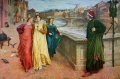 Dante and Beatrice By Henry Holiday Wall Art Painting Prints Poster Canvas Picture Hanging Photo Gift Idea Home Decor