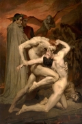 Dante and Virgil By William Adolphe Bouguereau Wall Art Painting Prints Poster Canvas Picture Hanging Photo Gift Idea Home Decor
