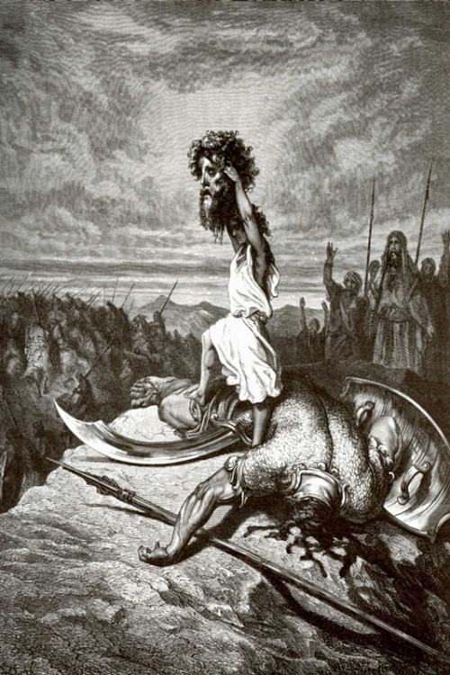 David with the Head of Goliath By Gustave Dore Wall Art Painting Prints Poster Canvas Picture Hanging Photo Gift Idea Home Decor