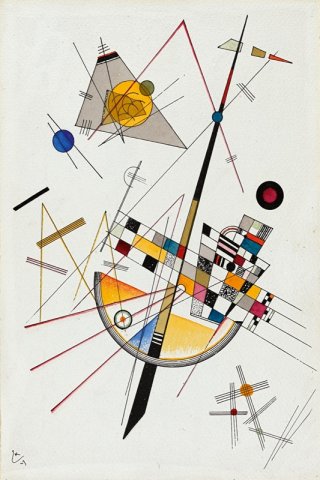 Delicate Tension By Wassily Kandinsky Wall Art Painting Prints Poster Canvas Picture Hanging Photo Gift Idea Home Decor
