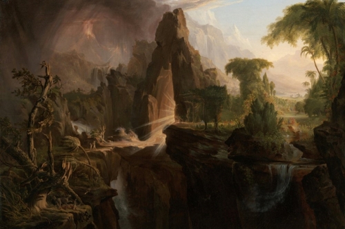 Expulsion from the Garden of Eden By Thomas Cole Wall Art Painting Prints Poster Canvas Picture Hanging Photo Gift Idea Home Decor