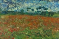 Field with Poppies Poppy Field By Vincent van Gogh Wall Art Painting Prints Poster Canvas Picture Hanging Photo Gift Idea Home Decor