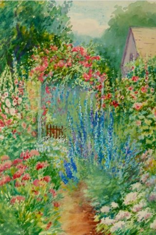 Flower Garden By Theodore Earl Butler Wall Art Painting Prints Poster Canvas Picture Hanging Photo Gift Idea Home Decor