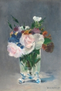 Flowers in a Crystal Vase By douard Manet Wall Art Painting Prints Poster Canvas Picture Hanging Photo Gift Idea Home Decor