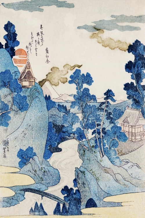 Fuji in the Evening By Utagawa Kuniyoshi Wall Art Painting Prints Poster Canvas Picture Hanging Photo Gift Idea Home Decor