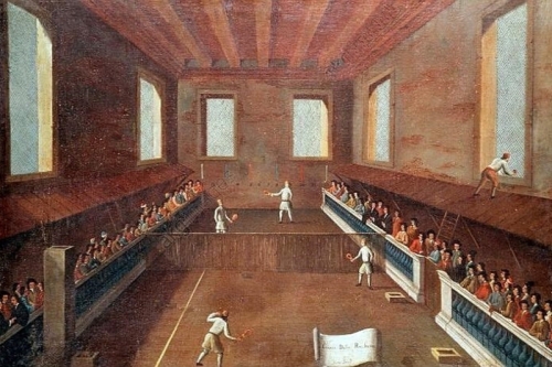 Gioco della Racchetta By Gabriele Bella Wall Art Painting Prints Poster Canvas Picture Hanging Photo Gift Idea Home Decor