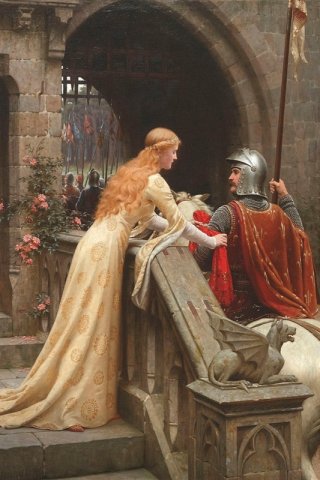 God Speed By Edmund Blair Leighton Wall Art Painting Prints Poster Canvas Picture Hanging Photo Gift Idea Home Decor