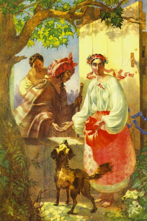 Gypsy Fortune Teller By Taras Shevchenko Wall Art Painting Prints Poster Canvas Picture Hanging Photo Gift Idea Home Decor
